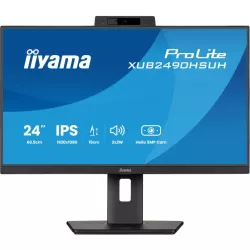 ECRAN 23.8 IIYAMA dalle IPS avec Webcam et microphone 4ms 1920x1080 250 cd/m2 100Hz HDMI DisplayPort USB-HUB(3x3.2) Haut…
