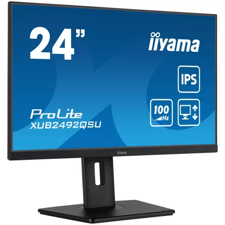 Ecran IIYAMA 23,8 Noir IPS 16:9 0.5ms WQHD 2560x1440 300 cd/m² 100Hz 1xHDMI 1xDisplayPort 3xUSB HUB (3.2) Haut parleurs 15cm…