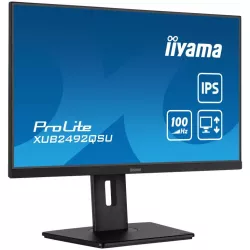 Ecran IIYAMA 23,8 Noir IPS 16:9 0.5ms WQHD 2560x1440 300 cd/m² 100Hz 1xHDMI 1xDisplayPort 3xUSB HUB (3.2) Haut parleurs 15cm…