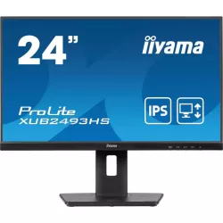 Ecran IIYAMA 23,8'' Noir dalle IPS Ultra mince 16:9 1920x1080 0.5ms 100Hz 250 cd/m² HDMI DP HPs 15cm pied réglable en hauteur…