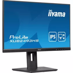 Ecran IIYAMA 23,8'' Noir dalle IPS Ultra mince 16:9 1920x1080 0.5ms 100Hz 250 cd/m² HDMI DP HPs 15cm pied réglable en hauteur…