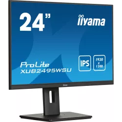 Ecran IIYAMA 24,1'' 1920x1200 16:10 IPS sans bordure sur 3 côtés 4ms 300 cd/m² 1xHDMI 1xDisplayPort 4xUSB 1xUSB-C HPs 2x2W…
