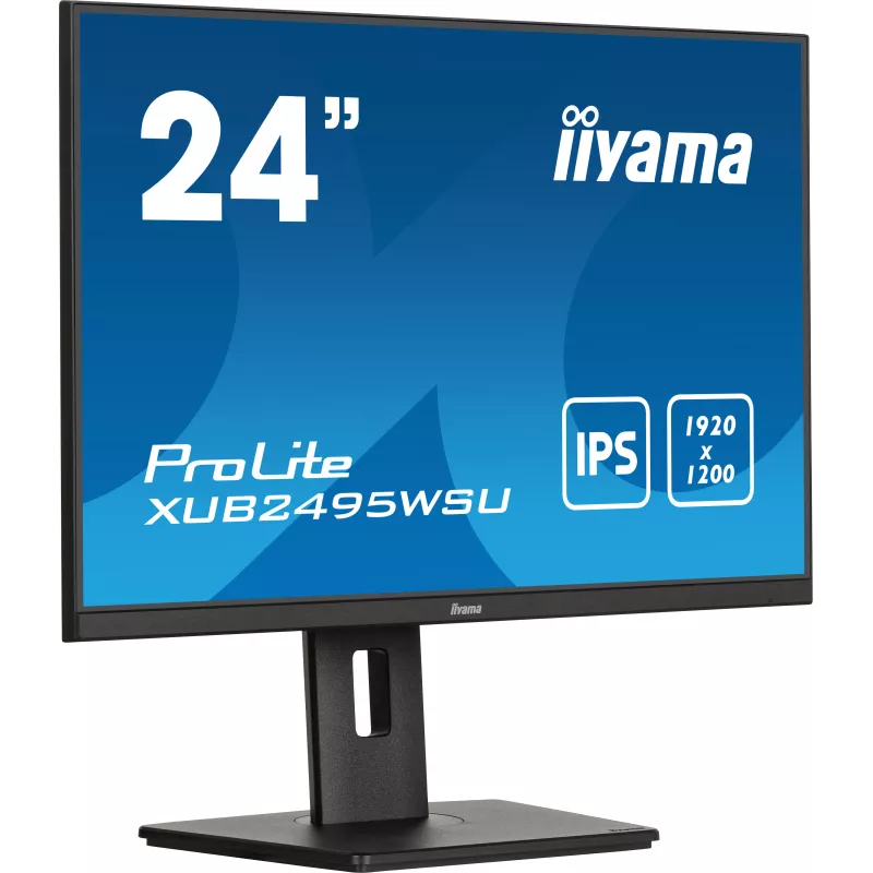 Ecran IIYAMA 24,1'' 1920x1200 16:10 IPS sans bordure sur 3 côtés 4ms 300 cd/m² 1xHDMI 1xDisplayPort 4xUSB 1xUSB-C HPs 2x2W…