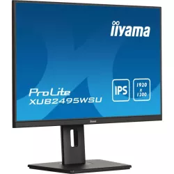 Ecran IIYAMA 24,1'' 1920x1200 16:10 IPS sans bordure sur 3 côtés 4ms 300 cd/m² 1xHDMI 1xDisplayPort 4xUSB 1xUSB-C HPs 2x2W…