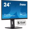 Ecran IIYAMA 24'' Ultra mince Noir IPS 1920x1080 100Hz 1ms 300cd/m² HDMI DP USB-C dock USB-C 3xUSB (3.2) Haut-parleurs 15cm…
