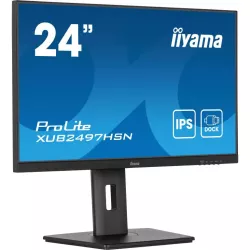 Ecran IIYAMA 24'' Ultra mince Noir IPS 1920x1080 100Hz 1ms 300cd/m² HDMI DP USB-C dock USB-C 3xUSB (3.2) Haut-parleurs 15cm…