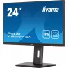Ecran IIYAMA 24'' Ultra mince Noir IPS 1920x1080 100Hz 1ms 300cd/m² HDMI DP USB-C dock USB-C 3xUSB (3.2) Haut-parleurs 15cm…