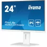 Ecran IIYAMA 24'' Ultra mince Blanc IPS 1920x1080 100Hz 1ms 300cd/m² HDMI DP USB-C dock USB-C 3xUSB (3.2) Haut-parleurs 15cm…