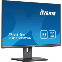 Ecran IIYAMA 25'' IPS 4ms 16:10 1920x1200 VGA HDMI DisplayPort HUB USB (2x2.0) 15cm pied réglable en hauteur Pivot /…