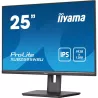 Ecran IIYAMA 25'' IPS 4ms 16:10 1920x1200 VGA HDMI DisplayPort HUB USB (2x2.0) 15cm pied réglable en hauteur Pivot /…