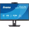 Ecran IIYAMA 27 Noir Ultra mince avec Webcam IPS 16:9 2560x1440 100Hz 250 cd/m2 0.4ms DP HDMI HPs USB C/ USB-HUB (3x3.2) 15cm…