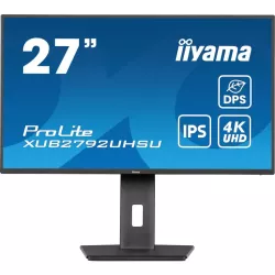 Ecran IIYAMA 27 dalle IPS ULTRA MINCE 4K 3840x2160 4ms 350 cd/m² HDMI DisplayPort 3xUSB 3.2 USB-C 2xHPs 15cm pied réglable…