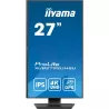 Ecran IIYAMA 27 dalle IPS ULTRA MINCE 4K 3840x2160 4ms 350 cd/m² HDMI DisplayPort 3xUSB 3.2 USB-C 2xHPs 15cm pied réglable…