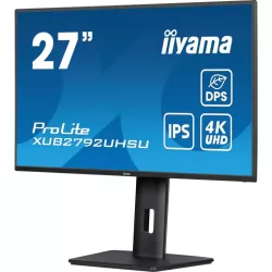 Ecran IIYAMA 27 dalle IPS ULTRA MINCE 4K 3840x2160 4ms 350 cd/m² HDMI DisplayPort 3xUSB 3.2 USB-C 2xHPs 15cm pied réglable…