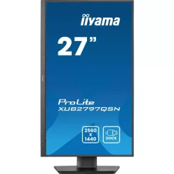 Ecran IIYAMA 27 Noir dalle IPS 16:9 1ms Ultra mince 2560x1440 100Hz 300cd/m² 1xHDMI 1xDP 1xUSB-C 1xUSB-C dock 3xUSB HUB 3.2…