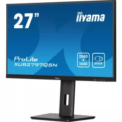 Ecran IIYAMA 27 Noir dalle IPS 16:9 1ms Ultra mince 2560x1440 100Hz 300cd/m² 1xHDMI 1xDP 1xUSB-C 1xUSB-C dock 3xUSB HUB 3.2…