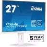 Ecran IIYAMA 27" Blanc Ultra mince dalle IPS 16:9 2560x1440 100Hz 300 cd/m² 1ms haut parleur DP HDMI 2xHPs 2xUSB 15cm pied…