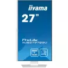 Ecran IIYAMA 27" Blanc Ultra mince dalle IPS 16:9 2560x1440 100Hz 300 cd/m² 1ms haut parleur DP HDMI 2xHPs 2xUSB 15cm pied…