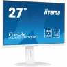 Ecran IIYAMA 27" Blanc Ultra mince dalle IPS 16:9 2560x1440 100Hz 300 cd/m² 1ms haut parleur DP HDMI 2xHPs 2xUSB 15cm pied…