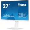 Ecran IIYAMA 27" Blanc Ultra mince dalle IPS 16:9 2560x1440 100Hz 300 cd/m² 1ms haut parleur DP HDMI 2xHPs 2xUSB 15cm pied…