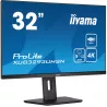 Ecran IIYAMA 31,5 Noir IPS 3840 x 2160 4ms 350 cd/m² 16:9 60Hz 1xHDMI 1xDP 1xUSB-C 2xUSB-HUB 2xHP et écouteurs commutateur KVM…