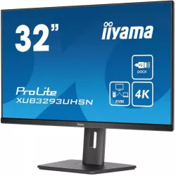 Ecran IIYAMA 31,5 Noir IPS 3840 x 2160 4ms 350 cd/m² 16:9 60Hz 1xHDMI 1xDP 1xUSB-C 2xUSB-HUB 2xHP et écouteurs commutateur KVM…