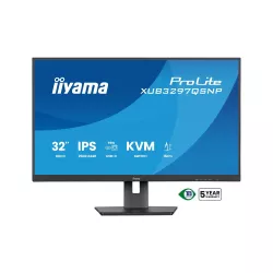 Ecran IIYAMA 32 Noir IPS 2560x1440 16:9 1ms 350 cd/m² 100Hz HDMI DP USB-C 4xUSB-HUB 2xHP 15cm pied régl haut commutateur KVM…