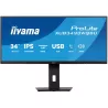 Ecran IIYAMA 34 Noir IPS 21:9 1ms 3440x1440 400cdm² Ultra Wide QHD HPs 2xHDMI DisplayPort 4xUSB pied reglable en hauteur 15cm…