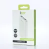 Batterie de secours IZZY 10000mAh - 2 ports USB A + 1 port USB-C - 10,5W - blanc