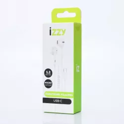 Ecouteurs filaire semi-intra avec boitier de contrôle, USB-C, 1,2m, blanc