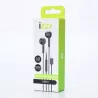 Ecouteurs filaire semi-intra avec boitier de contrôle, USB-C, 1,2m, noir