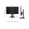 JAPANNEXT JNI215FLFHSPC65W Ecran LED 21,5 FULL HD (1920x1080) à 75Hz IPS 250 cd/m² 1000:1 HDR10 1920x1080 HDMI, USBC, blanc"