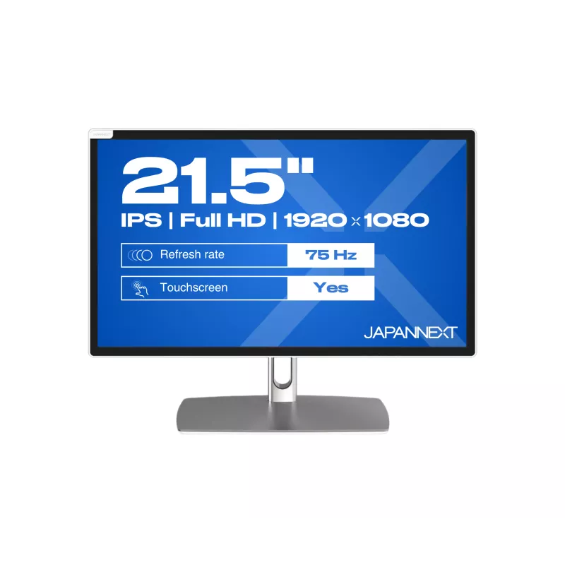 JAPANNEXT JNIPS2152FHDRC65WFLDT Ecran LED 21,5" FHD (1920x1080) 75Hz IPS 250 cd/m² 1000:1 1920x1080 OD:8ms(GtoG) HDMI USBC Blanc
