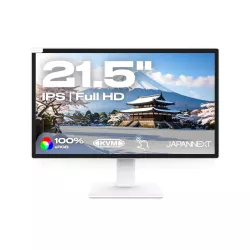 JAPANNEXT Moniteur LED 21,5" FHD (1920x1080) 75Hz IPS panel 250 cd/m² 1000:1 1920x1080 8ms(GtoG) HDMI DisplayPort USBC Blanc