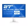 JAPANNEXT JNIPS270UHD60FC65WHSPW Ecran LED 27 4KUHD(3840x2160)60Hz IPS(HADS) 400 cd/m² 1200:1 HDR 3840x2160 HDMI DisplayPort…