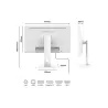 JAPANNEXT JNIPS270UHD60FC65WHSPW Ecran LED 27 4KUHD(3840x2160)60Hz IPS(HADS) 400 cd/m² 1200:1 HDR 3840x2160 HDMI DisplayPort…