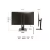 JAPANNEXT JNIPS27FHDRC65WHSP Ecran LED 27" FULLHD (1920x1080) à 60Hz IPS(AHVA) 300cd/m² 1000:1 HDR 1920x1080 8ms HDMI…