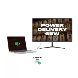 JAPANNEXT JNIPS27WQHDRC65W Ecran LED 27" WQHD (2560x1440) à 75Hz IPS 350 cd/m² 1000:1 HDR10 2560x1440 5 HDMI DisplayPort USBC