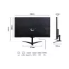 JAPANNEXT JNIPS27WQHDRC65W Ecran LED 27" WQHD (2560x1440) à 75Hz IPS 350 cd/m² 1000:1 HDR10 2560x1440 5 HDMI DisplayPort USBC