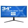 JAPANNEXT JNIPS340UWQHD60CC65WHS Ecran LED 34" UWQHD(3440x1440)60Hz IPS 300 cd/m² 1000:1 HDR10 Incurvée (3800R) 5ms HDMI…