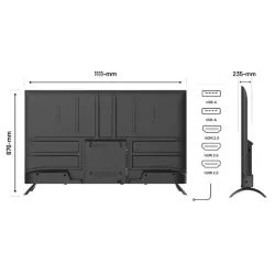 JAPANNEXT JNIPS500UHD60F Ecran LED 50 UHD (3840x2160) à 60Hz IPS(FFS) 300 cd/m² 1200:1 HDR10 3840x2160 8ms HDMI Noir"