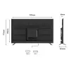 JAPANNEXT JNIPS550UHD60F Ecran LED 55" 4K UHD (3840x2160) à 60Hz IPS 320 cd/m² 1200:1 HDR10 3840x2160 8 HDMI Noir