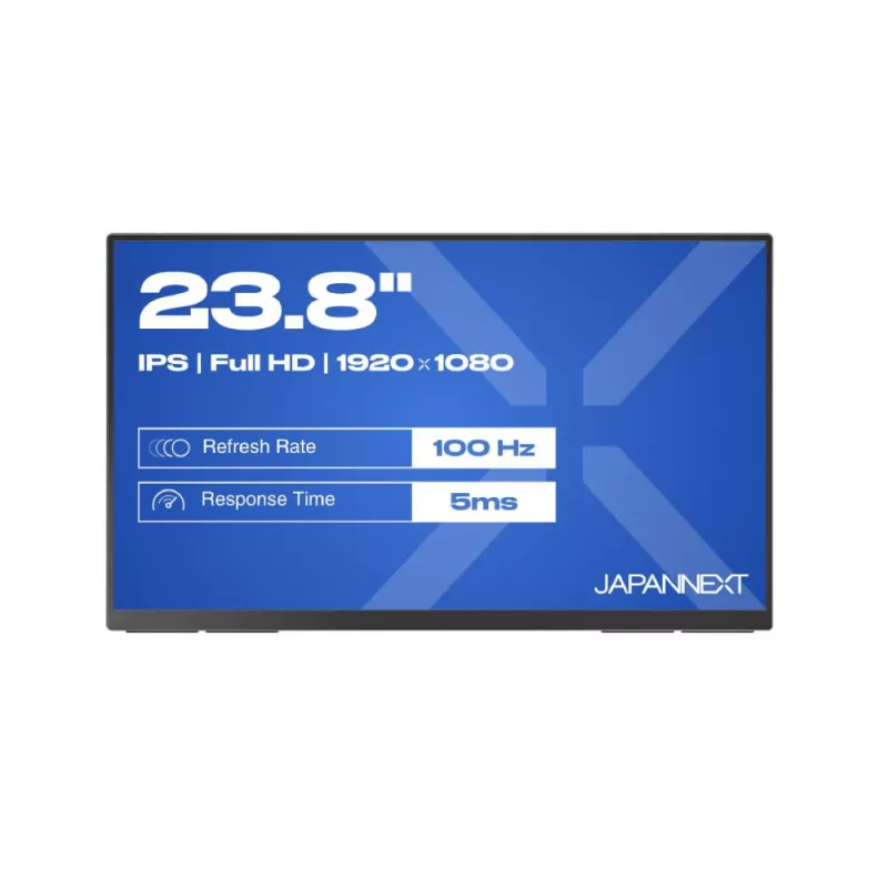 JAPANNEXT JNMDIPS238FC6 Ecran LED 23,8 FHD (1920x1080) 100Hz IPS 250 cd/m² 1000:1 HDR10 1920x1080 5ms(GtoG) HDMI USBC Noir"