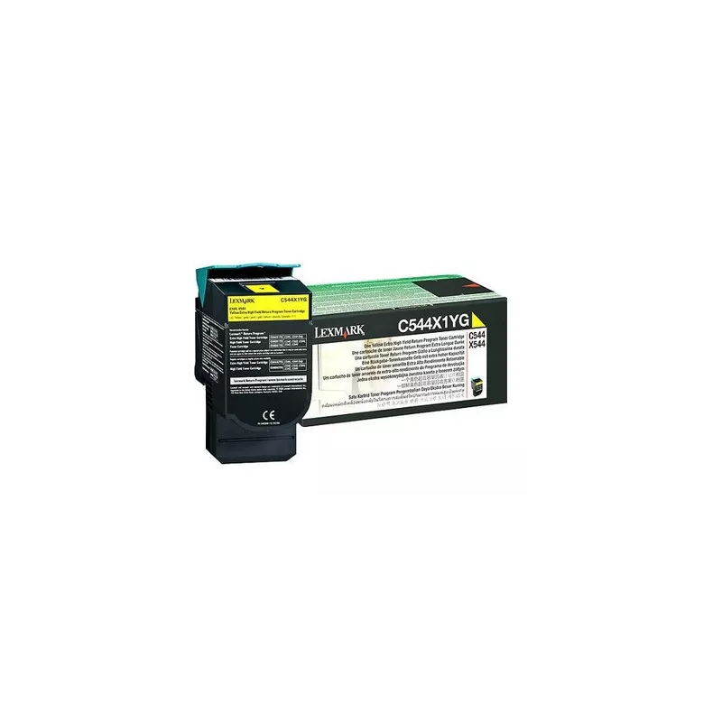 LEXMARK Cartouche Toner C54X THC Jaune 4 000 pages LRP