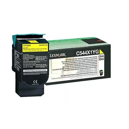 LEXMARK Cartouche Toner C54X THC Jaune 4 000 pages LRP