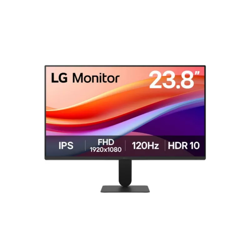 ECRAN LG 24 dalle IPS Noir 5ms 16:9 1920x1080 120Hz 250cd/m2 1500:1 HDR 10 HDMI Pied Inclinable Black Stabilizer Flicker Safe…