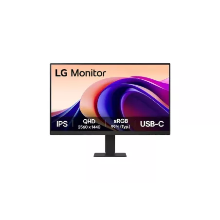 ECRAN LG 24 Noir IPS 16:9 5ms 2560x1440 100Hz 250cd/m2 HDR 10 HDMI USB Type-C Sortie Casque Black Stabilizer Mode Lecture VESA…