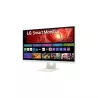 SMART Monitor LG 27 IPS Blanc 3840x2160 16:9 IPS 5ms 350cd/m² 60Hz HDMI USB-C Sortie Casque Webcam HPs Télécommande WebOs Pied…