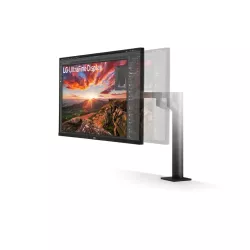 Ecran LG 32 IPS 16:9 UHD 4K 3840x2160 350cd/m² 5ms HDMI DisplayPort USB-C Sortie Casque HPs Pied Réglable haut Inclin Rotatif…
