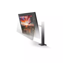 Ecran LG 32 IPS 16:9 UHD 4K 3840x2160 350cd/m² 5ms HDMI DisplayPort USB-C Sortie Casque HPs Pied Réglable haut Inclin Rotatif…